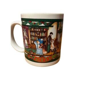 Vintage Christmas House Mug Collection 1994 Coffee Cup Family Kitchen